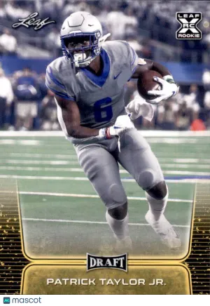 Near Mint 2020 Leaf Draft Gold Rookie Parallel #51 Patrick Taylor Jr Memphis Tigers Football Card