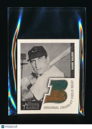2001 Bowman Heritage Hank Sauer #BHM-HS Relic