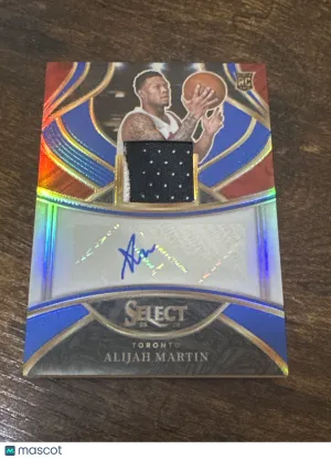 2025-26 Panini Select Alijah Martin #RJA-MRT Blue /49 RPA