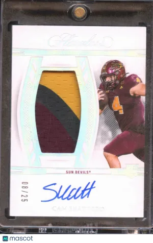 Cam Skattebo 2025 Panini Flawless Collegiate Patch Memorabilia Auto /25 Arizona State Sun Devils