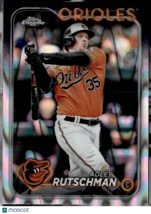 2024 Topps Chrome Adley Rutschman #80 RayWave Refractor