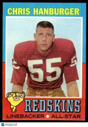 1971 Football Chris Hanburger #97
