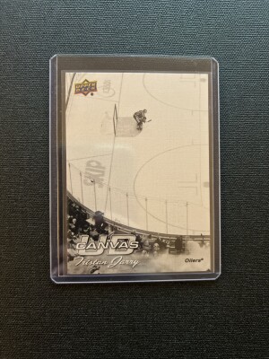 2026-27 Upper Deck Series 1 Tristan Jarry Canvas Black & White #C-21 Edmonton Oilers