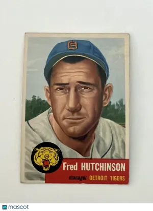1953 Topps Fred Hutchinson #72 Nicely Centered VG+