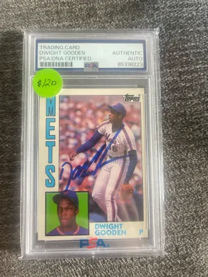 1984 Topps Dwight Gooden Autograph