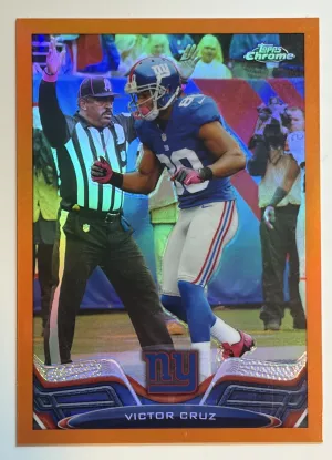Victor Cruz 2013 Topps #26 Orange Refractor Parallel