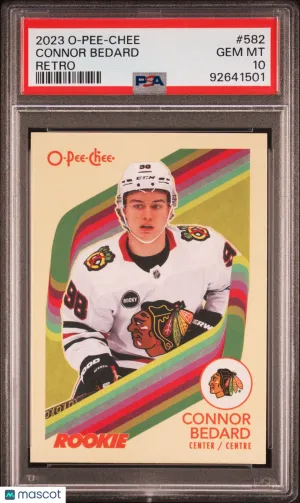 2023 Upper Deck O-Pee-Chee Connor Bedard #582 Retro PSA 10