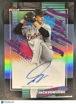Finest Jackson Jobe Finest Autograph Refractor #FA-JJ Detroit Tigers