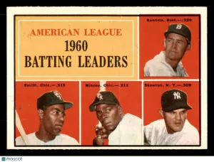 1961 Topps AL Batting Leaders (Smith, Skowron, Runnels, & Minoso) #42