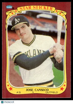 1986 Baseball Jose Canseco #19