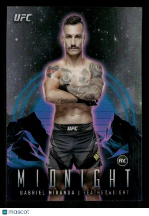 2024 Topps UFC Midnight Industry Conference Promo Gabriel Miranda #43 SSP Print Run /15