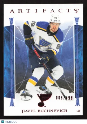 2022-23 Upper Deck Artifacts Pavel Buchnevich #75 Ruby SN