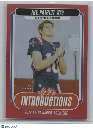 2024 Panini Absolute Introductions Drake Maye #I-DME Red Spectrum 094/150