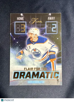 2025-26 Upper Deck Flair Zach Hyman #FTD-6 Fair for the Dramatic