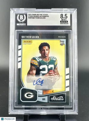 2025 Panini Instant Matthew Golden #SR-21 Autographs / Parallel/Variety Rookie Insert BGS 8.5