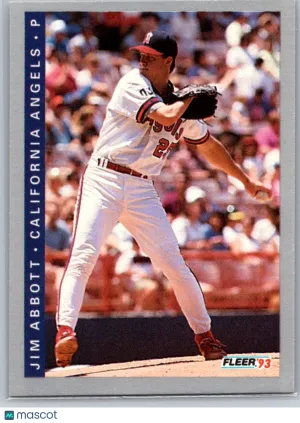 1993 Fleer 187 Jim Abbott California Angels