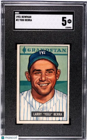 1951 Bowman Yogi Berra #2 SGC 5