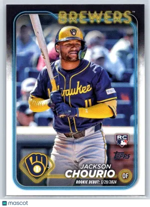 2024 Topps Update US155 Jackson Chourio Milwaukee Brewers