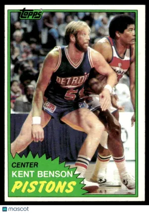 1981 Basketball Kent Benson #80