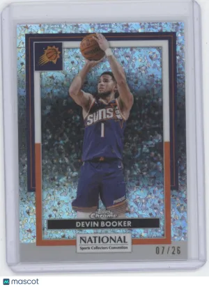 2024 Topps Chrome National Sports Collectors Convention Devin Booker #NBA-27 Annual Refractor /26