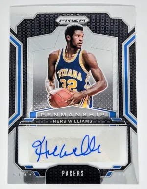 Herb Williams - 2024-25 Panini Prizm Penmanship #PNM-HWP Indiana Pacers