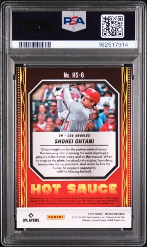 2022 Panini Mosaic Hot Sauce Shohei Ohtani #HS6 back