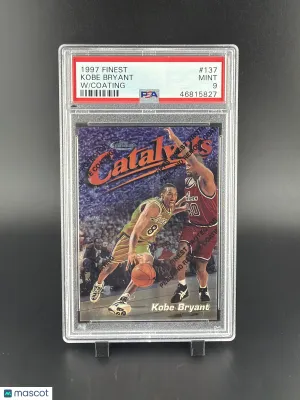 1997 Finest Kobe Bryant #137 W Coating PSA 9
