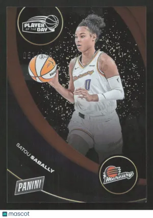 2025 Panini WNBA Player of the Day Satou Sabally #20 Orange SN