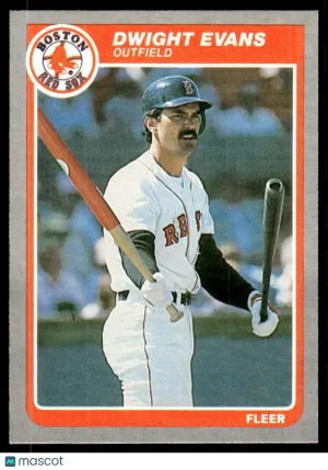 1985 Baseball Card Dwight Evans #158