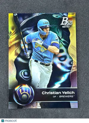 2023 Bowman Platinum 34 Christian Yelich Milwaukee Brewers