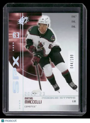 2022-23 SPx Matias Maccelli #R-74 2002-03 SPx Retro SN