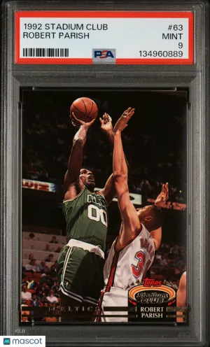 1992 Stadium Club Robert Parish #63 PSA 9
