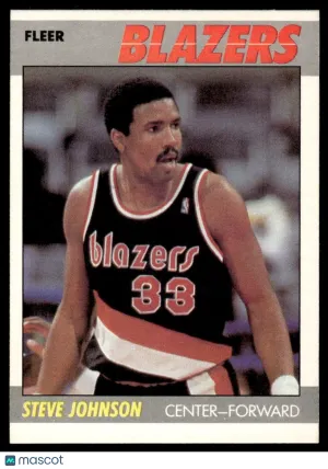 1987 Basketball Steve Johnson #57