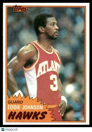 1981 Basketball Eddie Johnson #68
