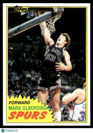 1981 Basketball Mark Olberding #104