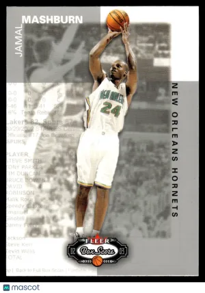 2002-03 Fleer Box Score Basketball Card Jamal Mashburn Hornets #108