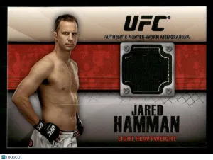 2011 Topps UFC Title Shot Jared Hamman #FR-JH Fighter Relics Black SN