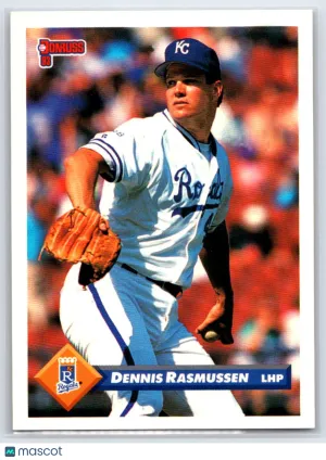 1993 Donruss Dennis Rasmussen #778 Kansas City Royals