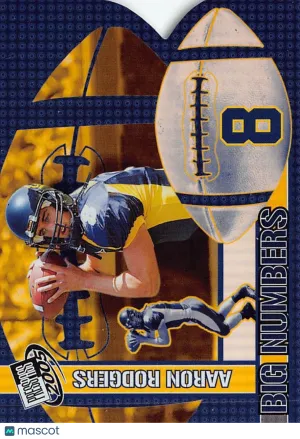 2005 Press Pass Big Numbers Aaron Rodgers Die-Cut Rookie #BN 25/25 California Golden Bears
