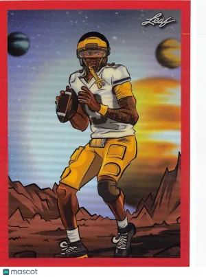 2026 Leaf Metallic Imaginations Bryce Underwood Red Rookie #MI-10 56/199 Michigan Wolverines Card
