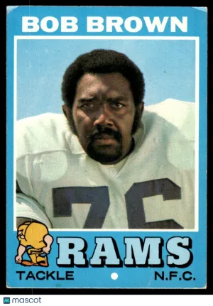 1971 Football Bob Brown #16
