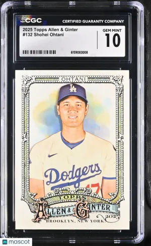 2025 Topps Allen & Ginter Shohei Ohtani #132 CGC 10