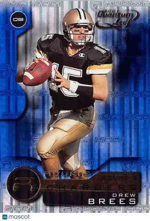 2001 Leaf Quantum Drew Brees Rookie #202 San Diego Chargers