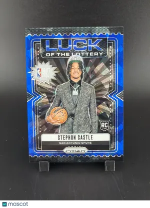 2024 Panini Prizm Stephon Castle #12 Blue Cracked Ice /125 RC