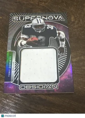 2026 Panini Obsidian Super Nova Tony Dorsett #SS-TDT Memorabilia