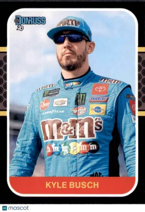 2020 Panini Donruss Base Retro 1987 #182 Kyle Busch Joe Gibbs Racing Racing Card