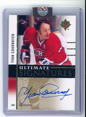 2024-25 Ultimate Collection Yvan Cournoyer Ultimate Signatures #US-YC
