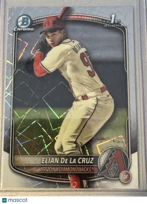 2025 Bowman Chrome - Prospects Elian De La Cruz #BCP-249 Lazer Mega
