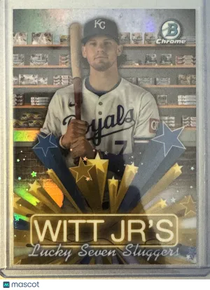2025 Bowman Chrome Lucky Seven Sluggers Bobby Witt Jr. #HS-8