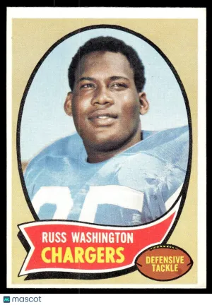 1970 Football Card Russ Washington #206